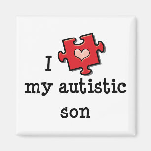 Jag älskar min Autistic Sonmagnet Magnet
