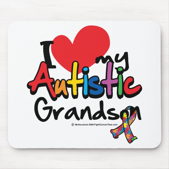 Jag älskar min Autistic sonson Musmatta (Framsidan)