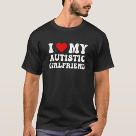 Jag älskar min autistiska flickvän - Retrodesign T Shirt