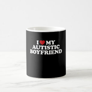 Jag älskar min autistiska pojkvän jag älskar Groov Kaffemugg