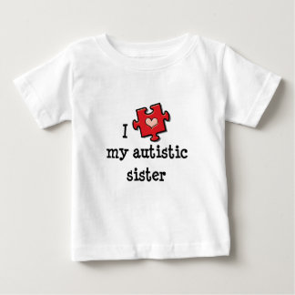 Jag älskar min autistiska syster Autism Baby T-shi Tee Shirt