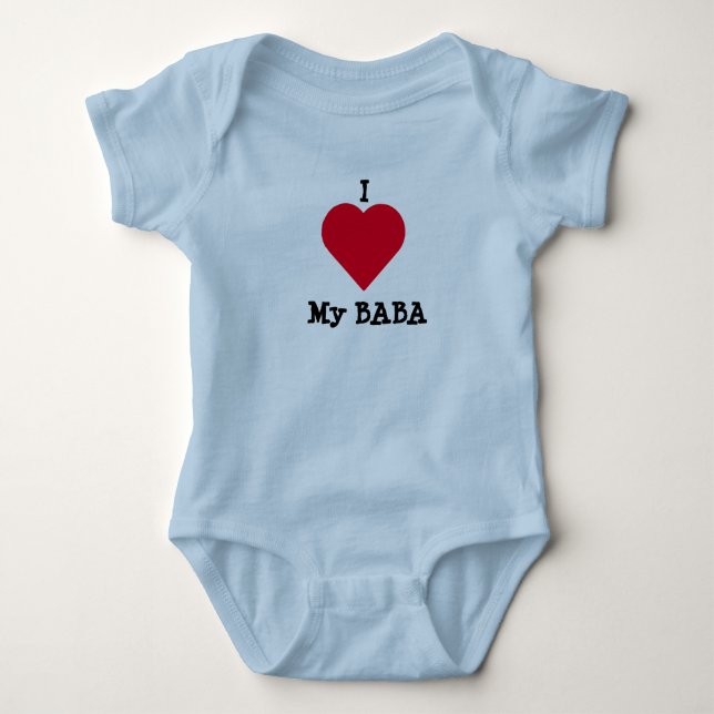 Jag älskar min Baba T Shirt (Framsida)