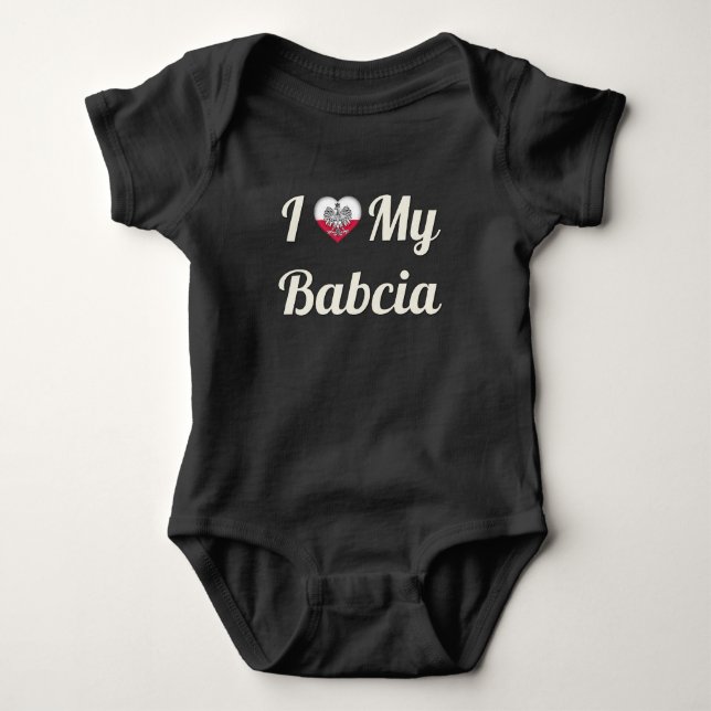 Jag älskar min Babcia T-shirt (Framsida)
