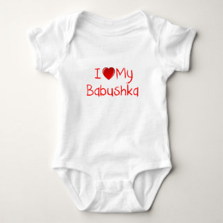 Jag älskar min Babushka spädbarn- & småbarnT-tröja Tee Shirt