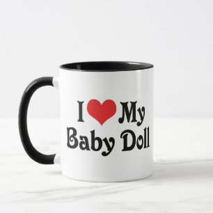 Jag älskar min babydocka mugg