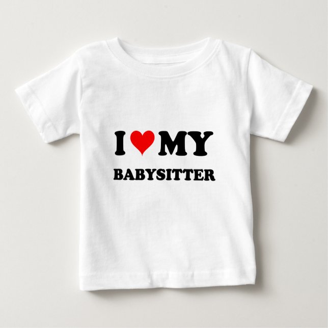 Jag älskar min Babysitter T-shirt (Framsida)