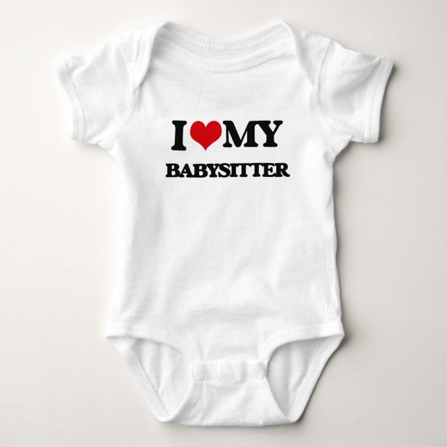 Jag älskar min Babysitter Tröja (Framsida)
