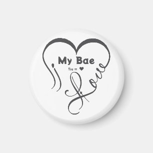 Jag älskar min Bae • Du = ♥ Magnet