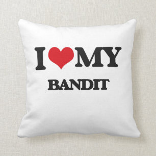 Jag älskar min bandit kudde