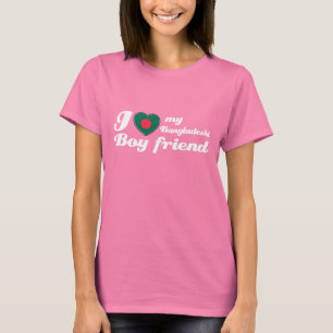 Jag älskar min bangladeshiska pojkvän tee shirt