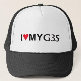 Jag älskar min baseballmössa G35 Truckerkeps