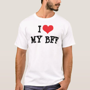 Jag älskar min bästa vän för alltid BFF T-Shirt