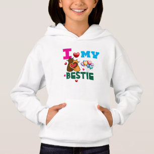Jag älskar min bästa vän hjärta t shirt