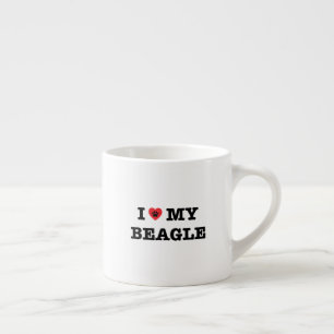 Jag älskar min beagle Espresso Mugg Espressomugg