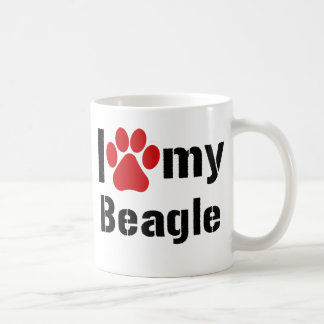 Jag älskar min Beagle Kaffemugg