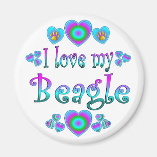 Jag älskar min Beagle Magnet