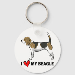 Jag älskar min Beagle Nyckelring