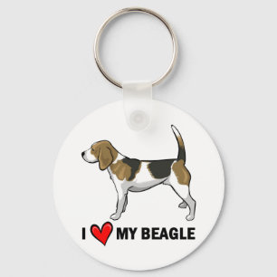 Jag älskar min Beagle Nyckelring