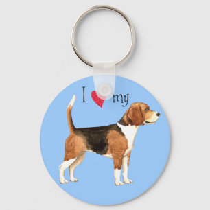 Jag älskar min Beagle Nyckelring