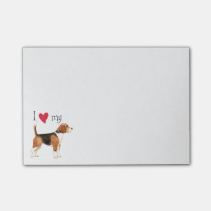 Jag älskar min Beagle Post-it Block