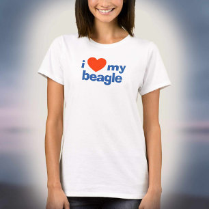 Jag älskar min beagle-tröja t shirt