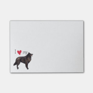 Jag älskar min belgiska Sheepdog Post-it Block