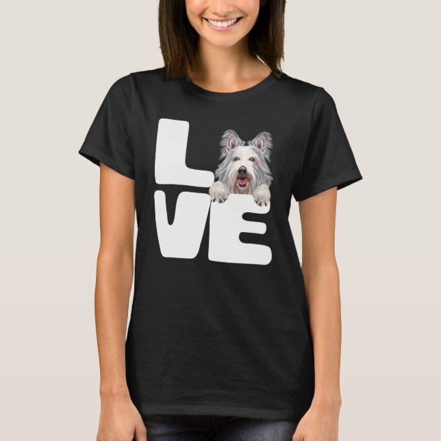 Jag älskar min Berger Picard-hund T Shirt (Framsida)