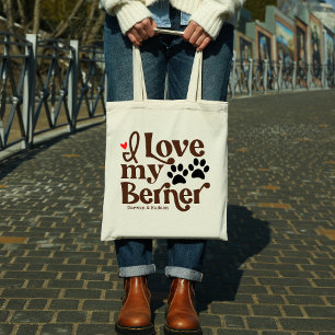 Jag älskar min Berner Berner Sennenhund Anpassat n Tygkasse