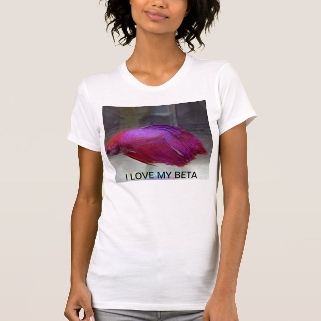 JAG ÄLSKAR MIN BETA T-SKJORTA TEE SHIRT (Framsida)