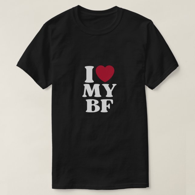 Jag älskar min BF Boykompis T Shirt (Design framsida)