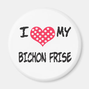 JAG ÄLSKAR MIN BICHON-FRISE MAGNET