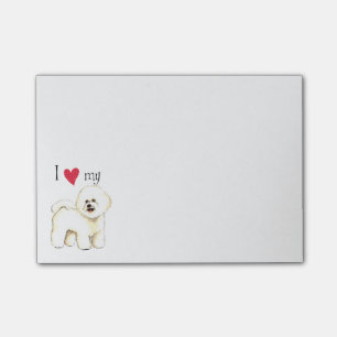 Jag älskar min Bichon Frise Post-it Block