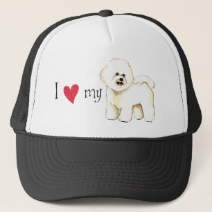 Jag älskar min Bichon Frise Truckerkeps