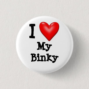 Jag älskar min Binky Knapp