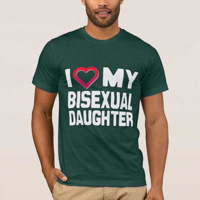 JAG ÄLSKAR MIN BISEXUELLA DOTTER - -.png T-shirt (Framsida)