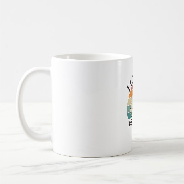 Jag älskar min Blake hund Retro gravyr design_1 Kaffemugg (Vänster)