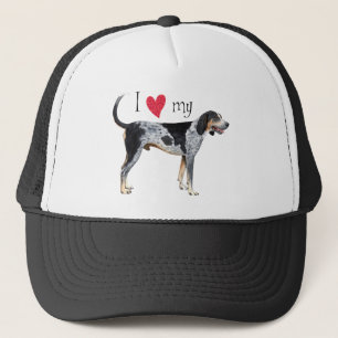 Jag älskar min Bluetick Coonhound Truckerkeps