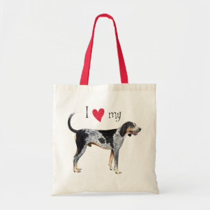 Jag älskar min Bluetick Coonhound Tygkasse