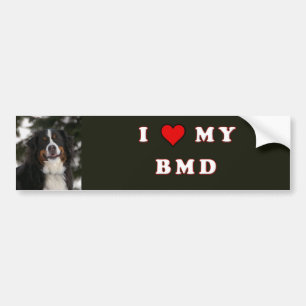 Jag älskar min BMD Bildekal