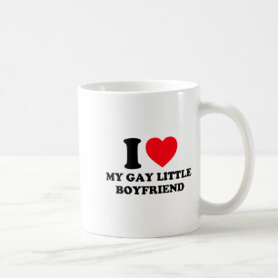 Jag älskar min bögiga lilla pojkvän rolig Y2k Alla Kaffemugg