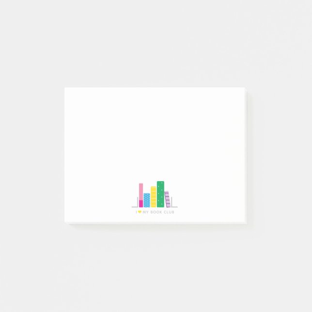 Jag älskar min bokklubb post-it block (Framsida)