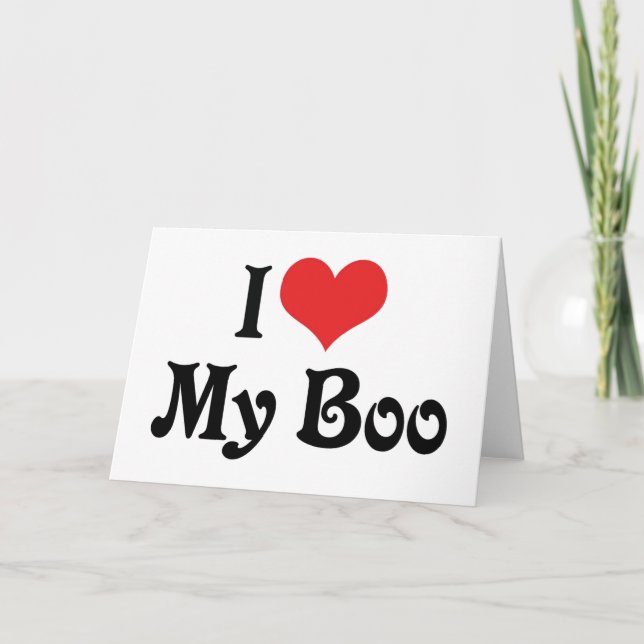 Jag älskar min Boo Kort (Framsida)