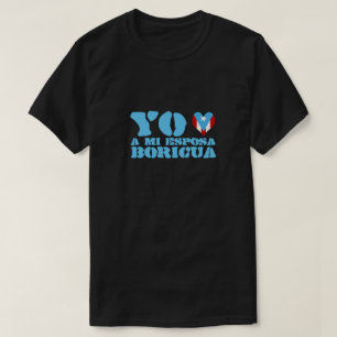 Jag älskar min boricua-fru tee shirt