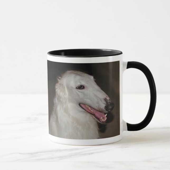 Jag älskar min Borzoi! Kaffemugg (Höger)
