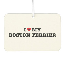 Jag älskar min Boston Terrier Car Luft Freshener