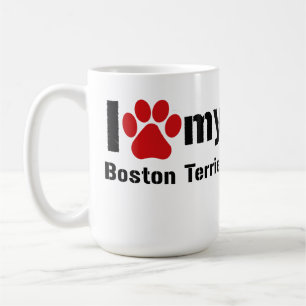 Jag älskar min Boston Terrier Kaffemugg