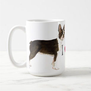 Jag älskar min Boston Terrier Kaffemugg