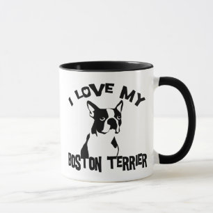 Jag älskar min Boston Terrier Mugg