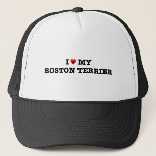 Jag älskar min Boston Terrier-Truckerkeps Truckerkeps