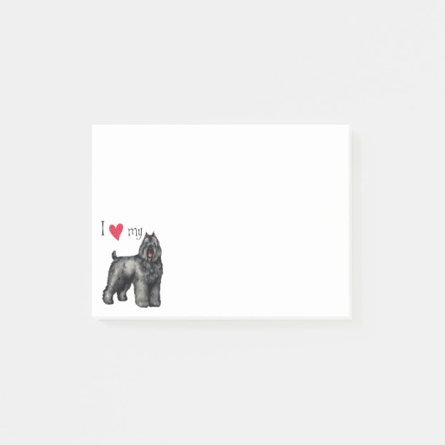 Jag älskar min Bouvier Post-it Block (Framsida)